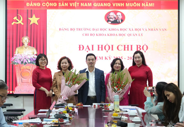Đại hội Chi bộ khoa Khoa học Quản lý: Đoàn kết - Kỷ cương - Trách nhiệm - Chủ động - Chất lượng
