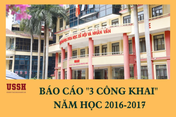 Báo cáo "3 công khai" năm học 2016-2017