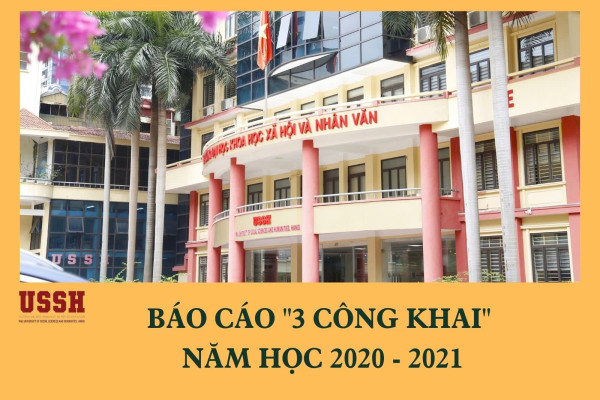 Báo cáo "3 công khai" năm học 2020-2021