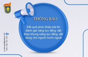 Thong bao phuc khao ky thi tieng Viet