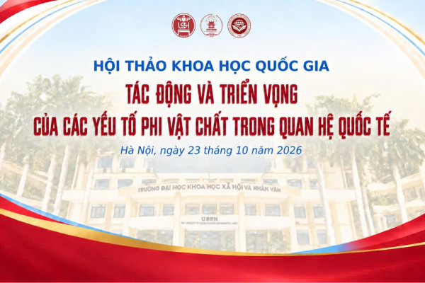 Thông tin Hội thảo khoa học Quốc gia: Tác động và triển vọng của các yếu tố phi vật chất trong quan hệ quốc tế