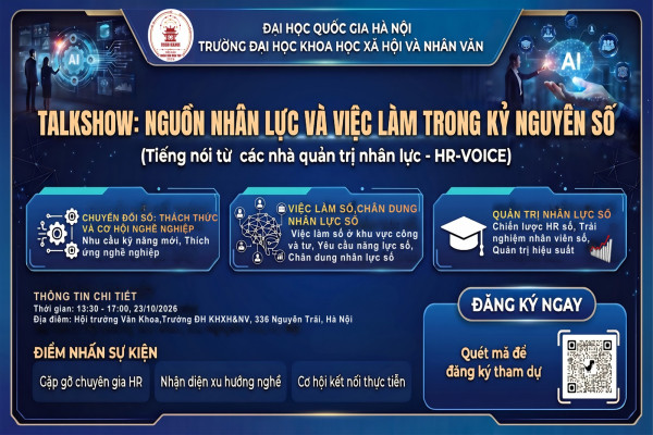 Talkshow: "Nguồn nhân lực và việc làm trong kỷ nguyên số: Tiếng nói từ các nhà quản trị nhân lực (HR-VOICE)"