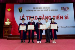 Graduation ceremony for first intake of doctoral candidates 2020