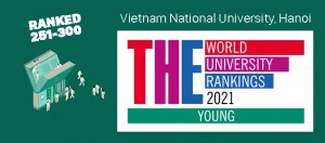 Bảng xếp hạng đại học trẻ tốt nhất thế giới của Times Higher Education 2021: ĐHQGHN ở vị trí 251–300 trong lần đầu tham gia