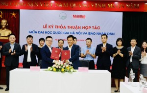 Đại học Quốc gia Hà Nội và báo Nhân Dân ký thoả thuận hợp tác chính thức