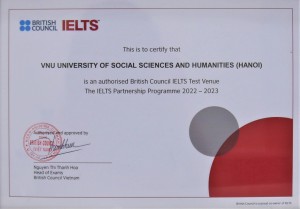 Tổ chức thành công kì thi thử IELTS tại trường Đại học Khoa học Xã hội và Nhân văn