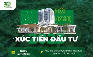 Hội nghị Xúc tiến đầu tư 2023 của Đại học Quốc gia Hà Nội