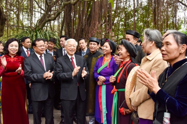 Tổng Bí thư Nguyễn Phú Trọng: Làm văn hóa khó nhưng đừng nản