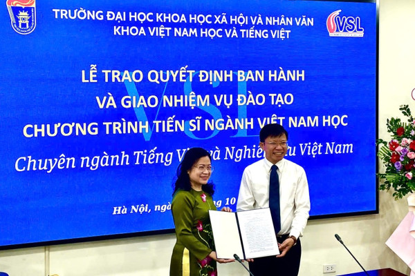 CTĐT Tiến sĩ Tiếng Việt và Nghiên cứu Việt Nam thu hút học viên xét tuyển ngay từ năm đầu tiên