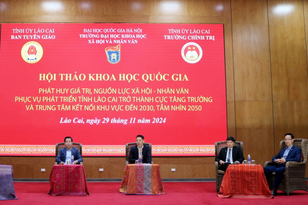 Các nhà khoa học VNU-USSH tham vấn về phát huy nguồn lực, phát triển tỉnh Lào Cai trở thành trung tâm kết nối khu vực