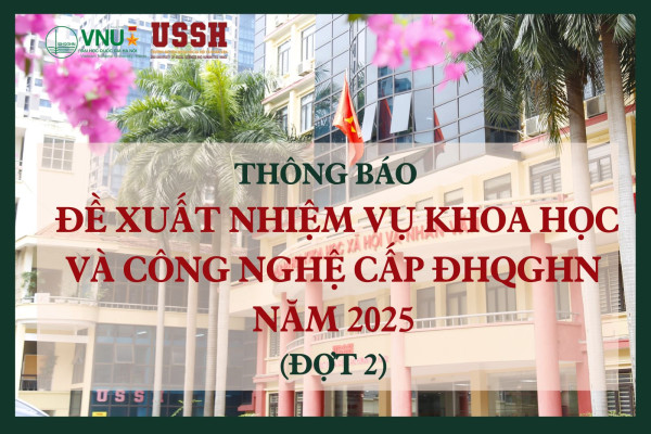 Thông báo của ĐHQGHN về đề xuất nhiệm vụ khoa học và công nghệ cấp ĐHQGHN năm 2025 (đợt 2)