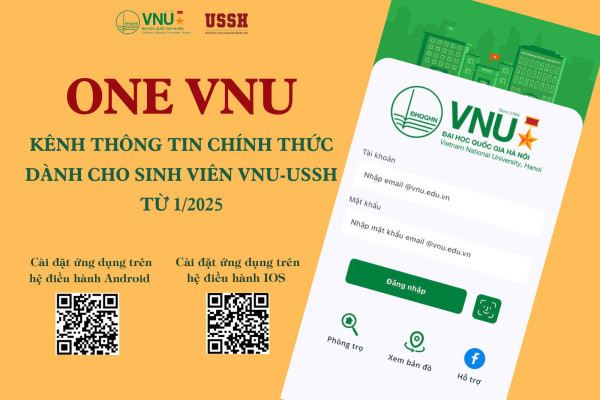 One VNU là kênh thông tin chính thức dành cho sinh viên VNU-USSH từ 1/2025