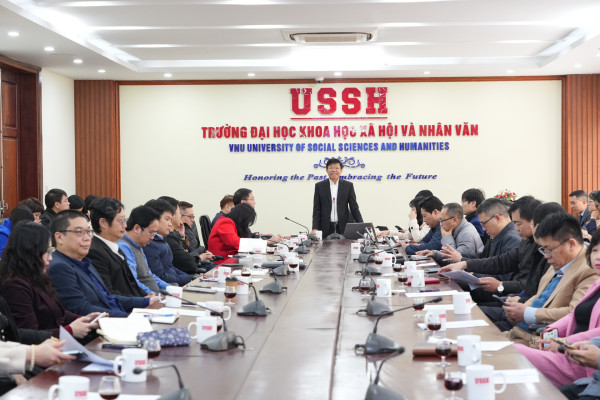 VNU-USSH tổ chức giao ban toàn trường tháng 2 năm 2025: năm mới quyết tâm mới, thắng lợi mới