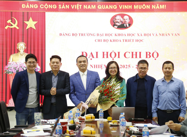 Đại hội Chi bộ Khoa Triết học: Đoàn kết, Chủ động đổi mới, Sáng tạo và Trách nhiệm