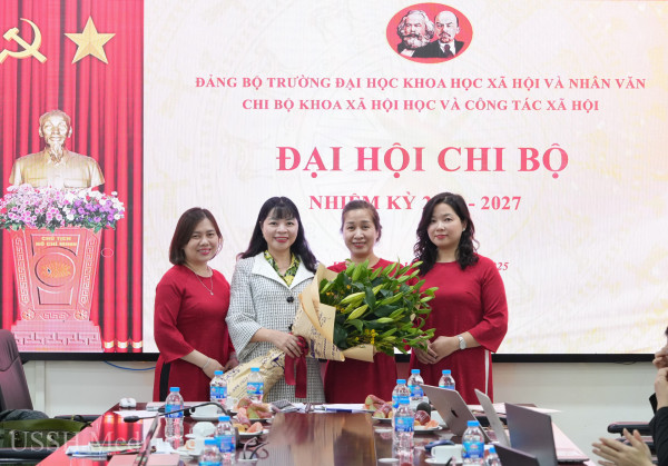 Đại hội Chi bộ Khoa Xã hội học và Công tác xã hội: Đoàn kết – Trách nhiệm và Sáng tạo