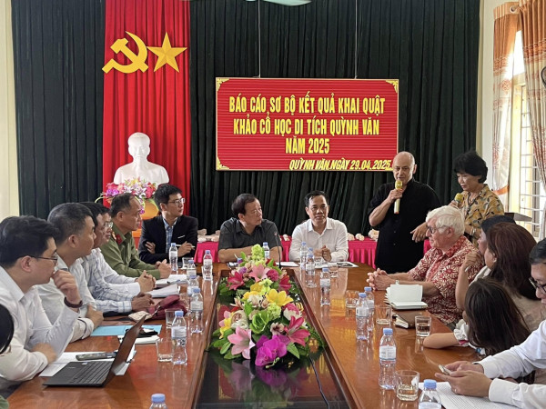VNU-USSH phối hợp với Đại học Quốc gia Úc tổ chức đợt khai quật khảo cổ học tại di tích Quỳnh Văn