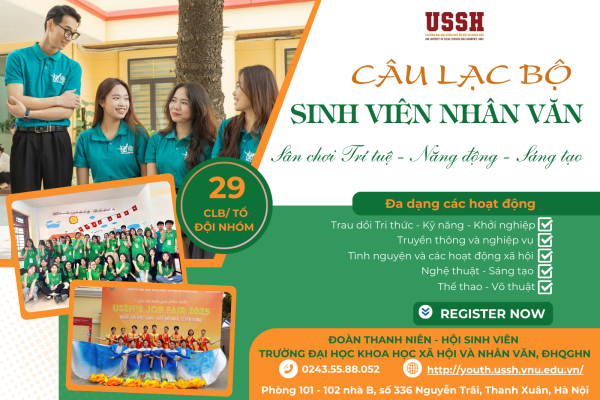 Hệ sinh thái CLB sinh viên - Nơi sinh viên Nhân văn tỏa sáng bản sắc riêng