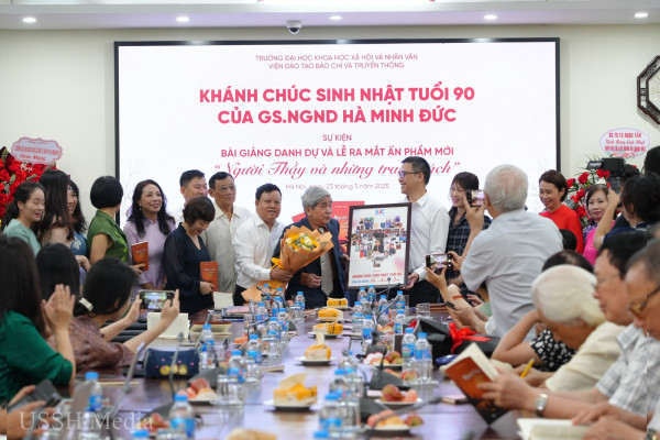 Khánh chúc tuổi Thầy - Giáo sư, Nhà giáo Nhân dân Hà Minh Đức