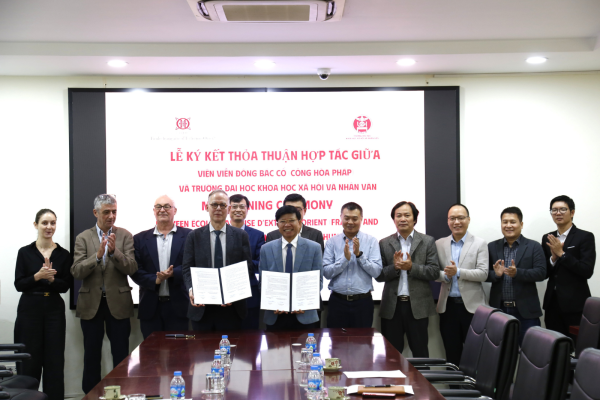 Trường Đại học Khoa học Xã hội và Nhân văn hợp tác sâu rộng, toàn diện với Viện Viễn Đông Bác Cổ Pháp