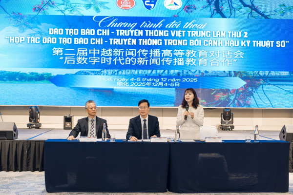 Đối thoại Đào tạo Báo chí - Truyền thông Việt - Trung lần thứ II: Nâng cao chất lượng nghiên cứu và đào tạo báo chí - truyền thông hậu kỹ thuật số