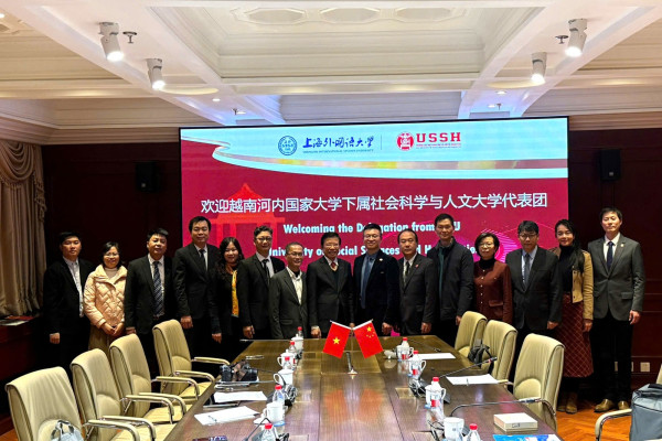 Nâng tầm quan hệ hợp tác giữa Trường ĐH KHXH&NV với Đại học Ngoại ngữ Thượng Hải