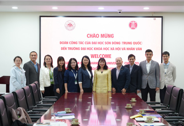 Thúc đẩy hợp tác đào tạo và nghiên cứu giữa Trường ĐHKHXH&NV và Đại học Sơn Đông (Trung Quốc)