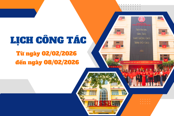 Lịch công tác từ ngày 02/02 đến ngày 08/02/2026