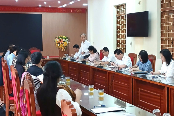 Trường ĐH KHXH&NV làm việc với Sở Dân tộc và Tôn giáo tỉnh Lào Cai về nguồn lực của tín ngưỡng, tôn giáo của tỉnh&nbsp;