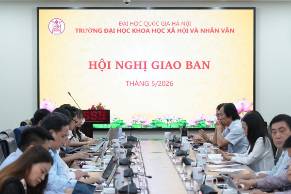 Thông báo Kết luận của Hiệu trưởng tại phiên họp giao ban công tác tháng 5/2026