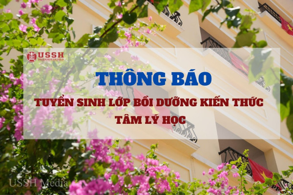 Thông báo tuyển sinh lớp Bồi dưỡng kiến thức Tâm lý học