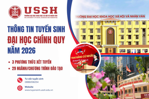 Thông tin tuyển sinh Đại học chính quy năm 2026