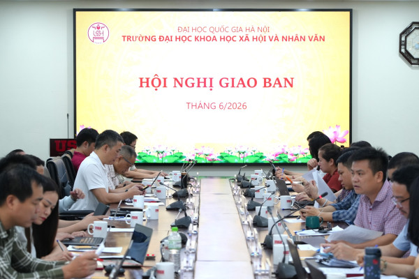 Thông báo Kết luận của Hiệu trưởng tại phiên họp giao ban công tác tháng 6 năm 2026