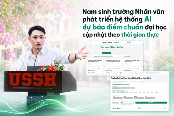 Nam sinh trường Nhân văn phát triển hệ thống AI dự báo điểm chuẩn đại học cập nhật theo thời gian thực