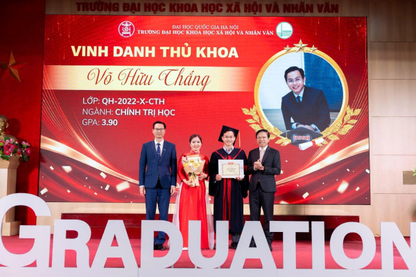 Thủ khoa Trường ĐH Khoa học Xã hội và Nhân văn Võ Hữu Thắng: Tri thức chỉ thực sự có ý nghĩa khi được chuyển hóa thành hành động