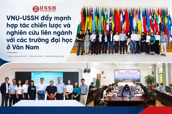 VNU-USSH đẩy mạnh hợp tác chiến lược và nghiên cứu liên ngành với các trường đại học ở Vân Nam