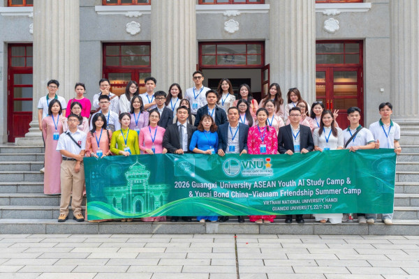 Sinh viên Trường ĐH KHXH&NV tự tin toả sáng tại Trại hè Trí tuệ Nhân tạo Thanh niên ASEAN và Trại hè Hữu nghị Trung - Việt “Duyên Dục Tài” năm 2026