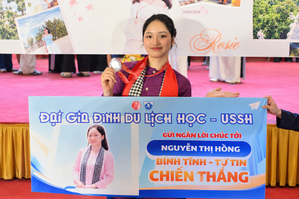 Á Quân Đại sứ Văn hóa Du lịch 2026: Mỗi sinh viên là một đại sứ mang hình ảnh VNU-USSH đi xa