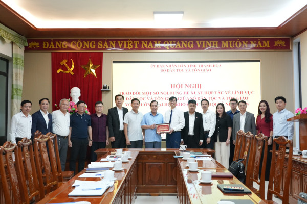 VNU-USSH đề xuất các nhóm nội dung hợp tác trọng tâm trong lĩnh vực dân tộc, tôn giáo tại Thanh Hóa