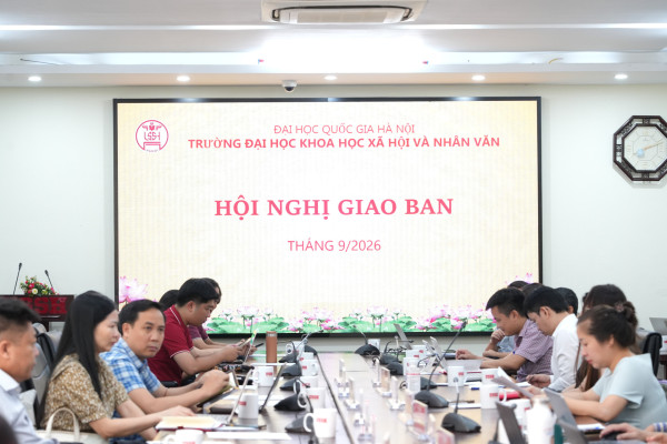 Thông báo Kết luận của Hiệu trưởng tại phiên họp giao ban công tác tháng 9 năm 2026