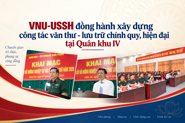 VNU-USSH đồng hành xây dựng công tác văn thư - lưu trữ chính quy, hiện đại tại Quân khu IV