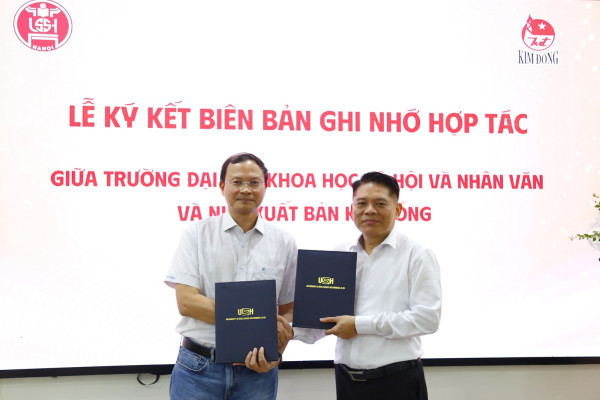 Trường ĐHKHXH&NV ký kết Biên bản ghi nhớ với Nhà xuất bản Kim Đồng