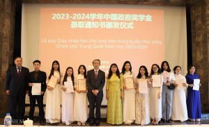 09 sinh viên VNU-USSH nhận học bổng toàn phần của Chính phủ Trung Quốc năm 2023