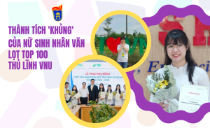 Thành tích 'khủng' của nữ sinh xứ Huế lọt Top 100 thủ lĩnh VNU   Copy