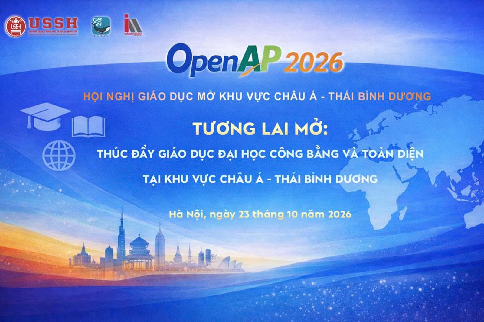 Thông báo mời gửi bài viết Hội thảo Giáo dục Mở khu vực Châu Á - Thái Bình Dương (OpenAP 2026)