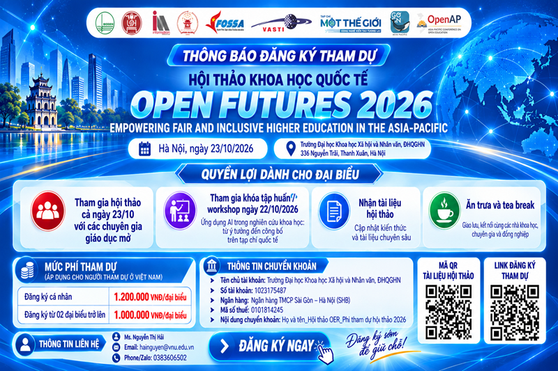 Mở đăng ký Hội thảo quốc tế Open Futures 2026