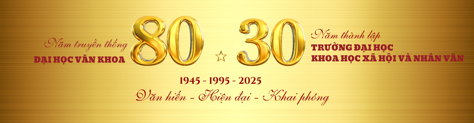 Chào mừng 80 năm truyền thống 30 năm Trường ĐH KHXHNV