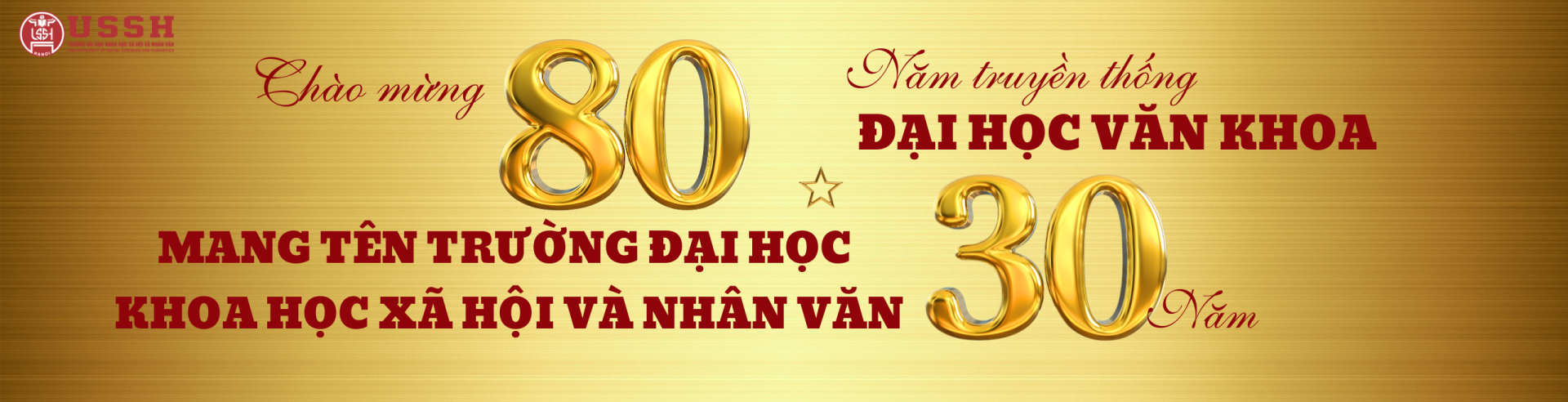 Chào mừng 80 năm truyền thống 30 năm Trường ĐH KHXHNV