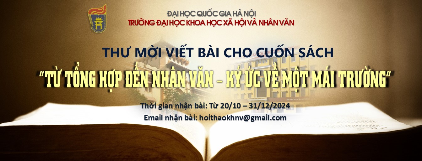 Thư mời viết bài cho cuốn sách từ TH-XHNV