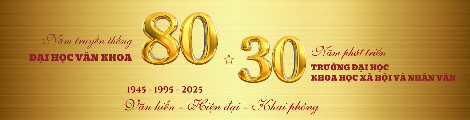Chào mừng 80 năm truyền thống 30 năm Trường ĐH KHXHNV