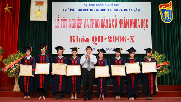1.189 sinh viên khoá QH-2006-X nhận bằng tốt nghiệp